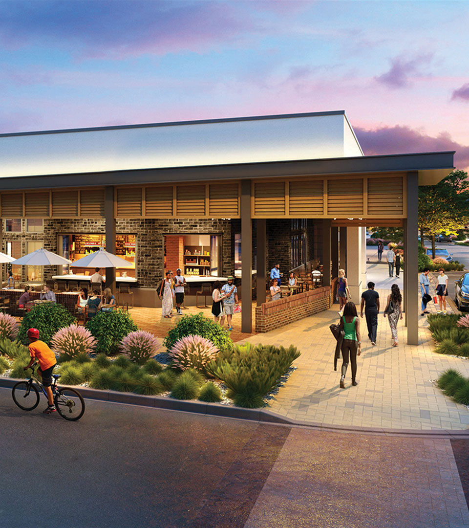 rendering of vision for new Winter Park Village in Florida